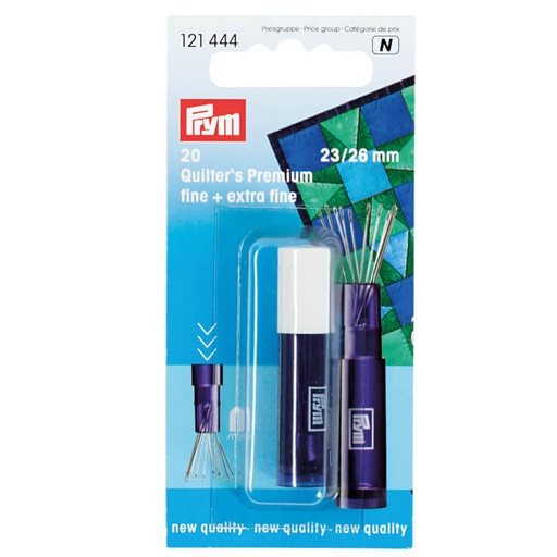 [121444] Prym Quiltingnaalden assortiment 23-26mm zilver - 20st