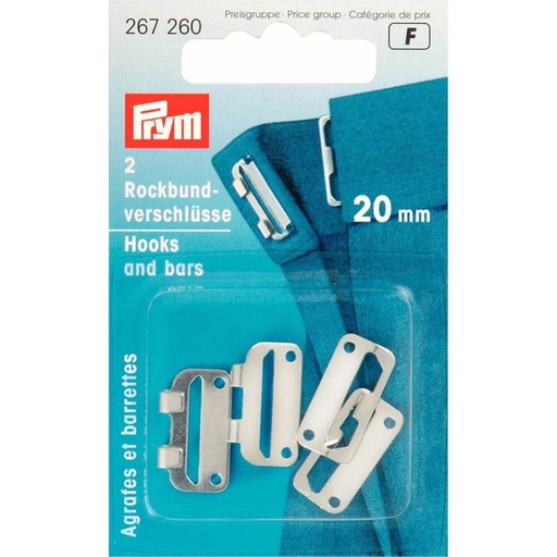 [267260] Prym Rokhaken staal 20mm zilver - 2st