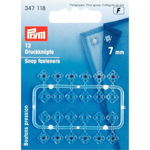 [347118] Prym Aannaaidrukknoop kunst. vierkant 7mm trans. - 