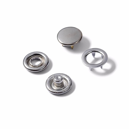 [390104] Prym Naaivrijdrukknoop navulling 10mm zilver - 20st