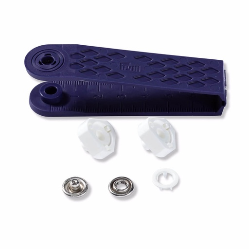 [390111] Prym Naaivrijdrukknoop jersey tandring 10mm wit - 10st