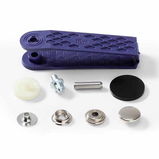 [390201] Prym Naaivrijdrukknoop sport camping 15mm zilver - 10st