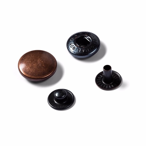 [390328] Prym Naaivrijdrukknoop navulling 15mm oud koper - 10st