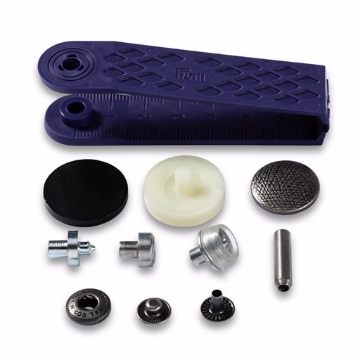 [390358] Prym Naaivrijdrukknoop Anorak Design Spirit 20mm zilver - 