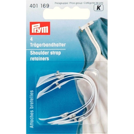 [401169] Prym Schouderbandhouders wit - 4st