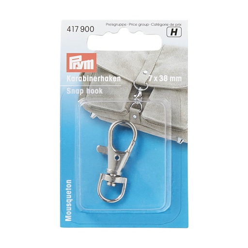 [417900] Prym Karabijnhaken 7x38mm zilver - 