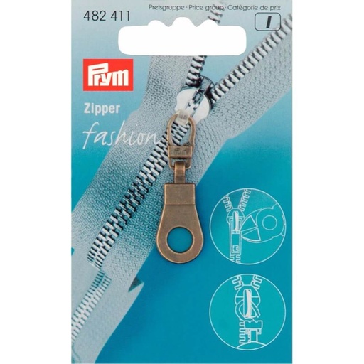 [482411] Prym Ritsenschuiver ring oudmessing - 