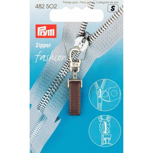 [482502] Prym Ritsenschuiver pure donkerbruin - 