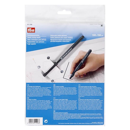 [611298] Prym Kopieerfolie voor patronen met stift 1x1,50m - 