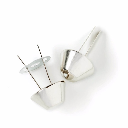 [615900] Prym Bodemnagels voor tassen 15mm zilver - 4st