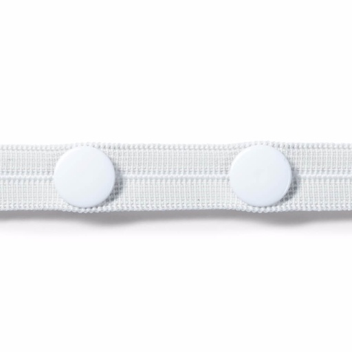 [917510] Prym Knoopsgatelastiek met 3 knopen 12mm wit - 3m