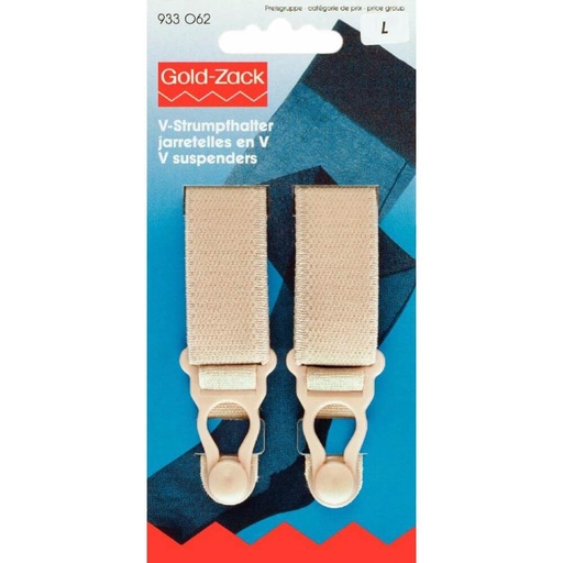 [933062] Prym V-jarretel 20mm beige - 2st