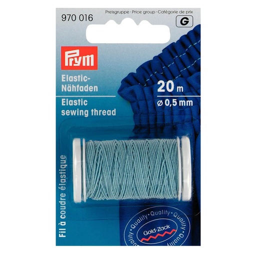 [970016] Prym Elastisch naaigaren 0.5mm lichtblauw - 20m