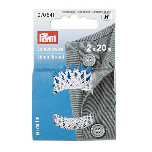 [970841] Prym Linnengaren wit - 20m