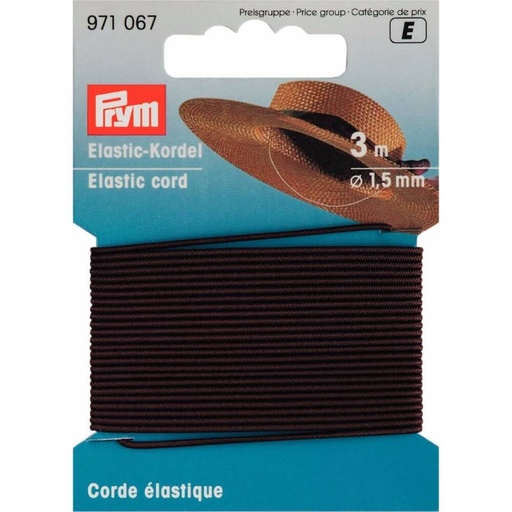 [971067] Prym Elastisch koord 1.5mm bruin - 3m