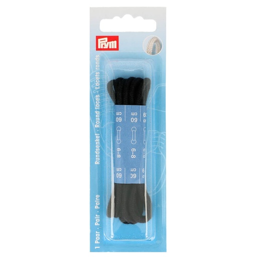 [974810] Prym Ronde veters 0,3x60cm zwart - 2st