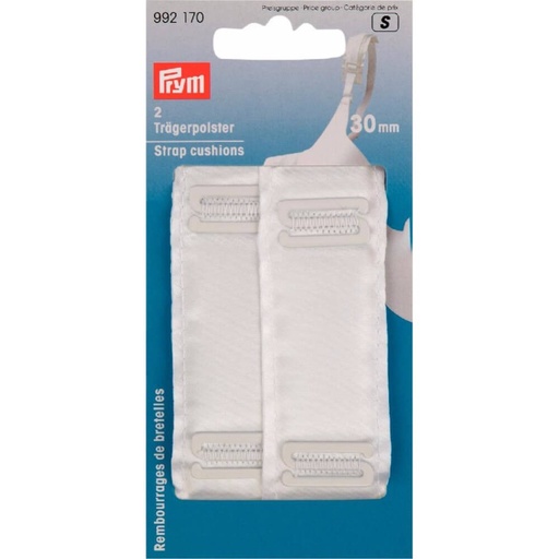 [992170] Prym Schouderbandkussen 30mm wit - 2st