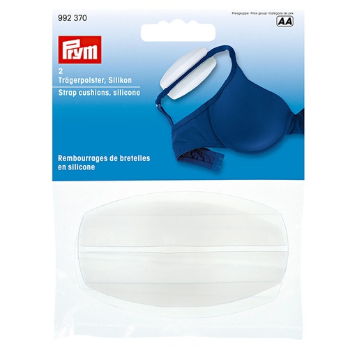 [992370] Prym Schouderbandhouder siliconen transparant - 2st