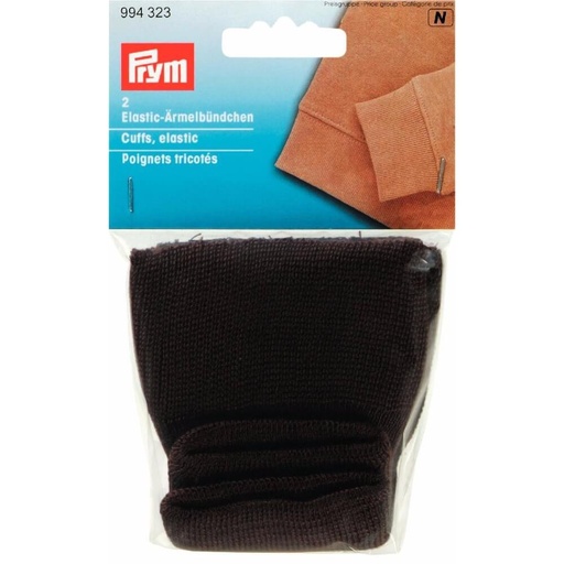 [994323] Prym Elastische boorden voor mouwen 9cm bruin - 2st