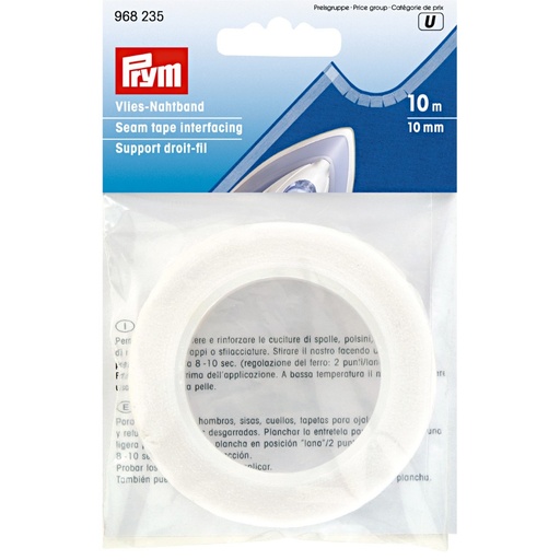 [968235] Prym Vlies-Naadband 10mm wit - 10m
