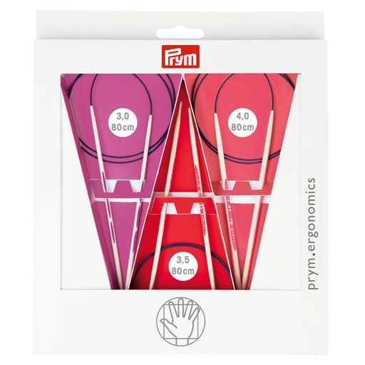 [215000] Prym Ergonomics rondbreinaalden set 80cm 3.00-4.00mm - 1st