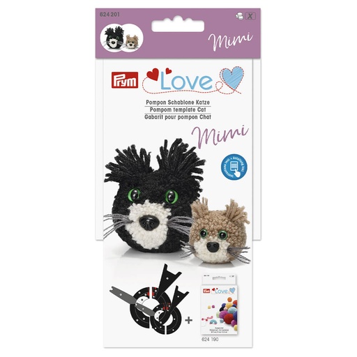 [624201] Prym Love pompon sjabloon kat Mimi - 