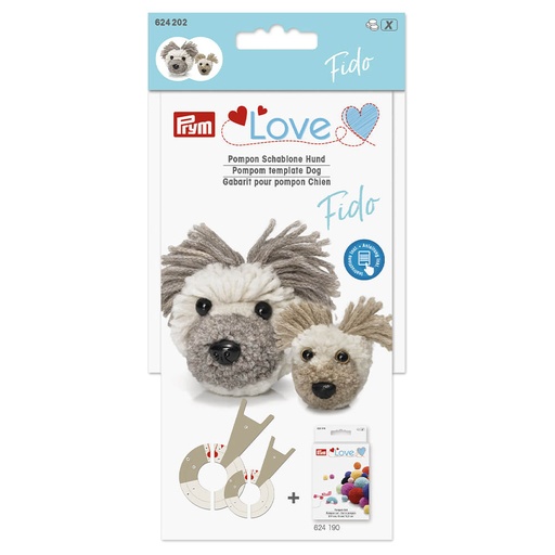 [624202] Prym Love pompon sjabloon hond Fido - 