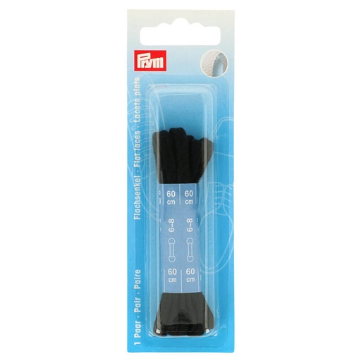 [974700] Prym Platte veters 0,4x60cm zwart - 2st