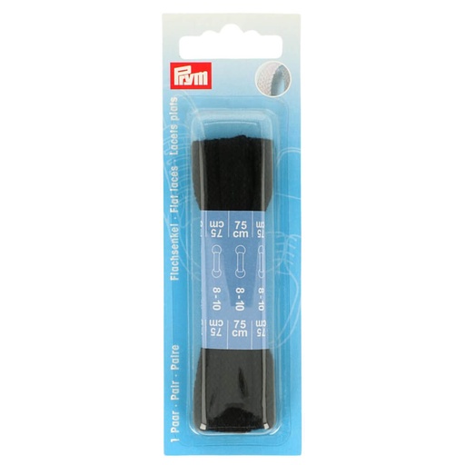 [974710] Prym Platte veters 0,80x75cm zwart - 2st