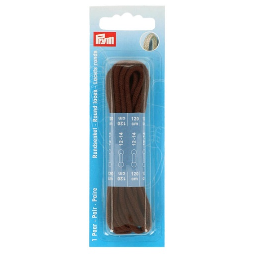 [974841] Prym Ronde veters 0,3x120cm bruin - 2st