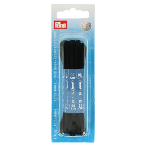 [974890] Prym Koordveters 0,90cm zwart - 2st