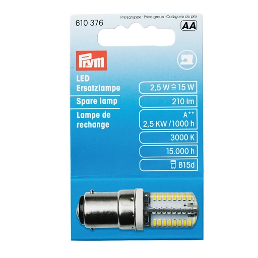 [610376] Prym LED reservelamp voor naaimachine bayonet 2.5W - 