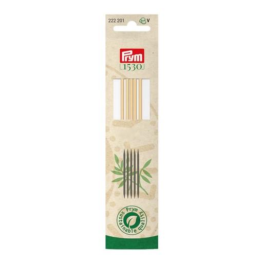 [222204] Prym 1530 sokkennaalden bamboe 15cm 4.00mm - 