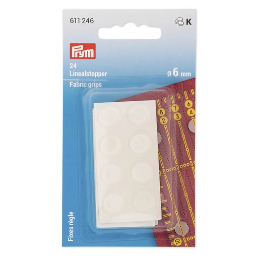 [611246] Prym Liniaalstops siliconen transparant - 24st