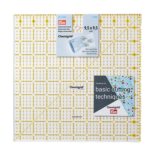 [611480] Prym Omnigrid universele liniaal 9,9,5 inch - 