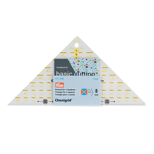[611640] Prym Omnigrid kwartvierkante driehoek tot 8 inch - 