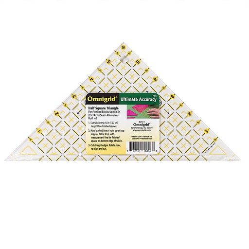 [611641] Prym Omnigrid halfvierkante driehoek tot 6 inch - 