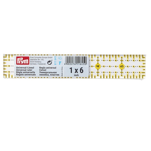 [611645] Prym Omnigrid universele liniaal 1x6 inch - 