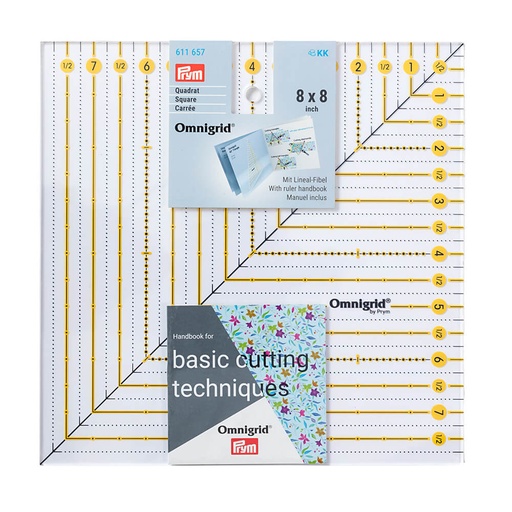 [611657] Prym Omnigrid patchwork liniaal vierkant 8x8 inch - 