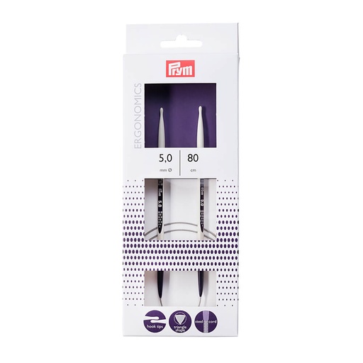 [215806] Prym Ergonomics rondbreinaalden 80cm 5.00mm - 