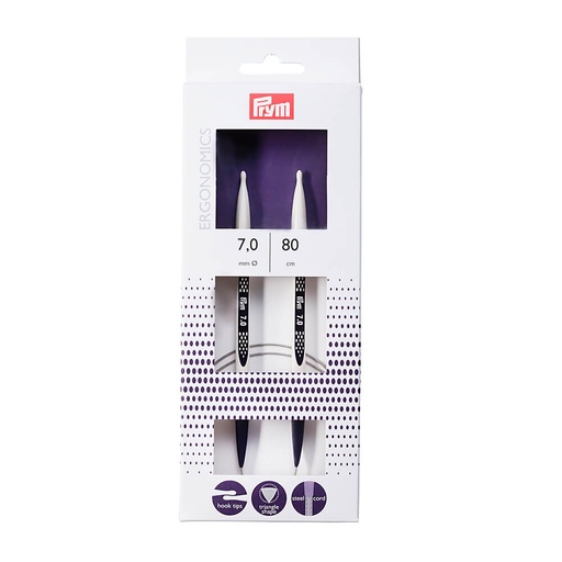 [215810] Prym Ergonomics rondbreinaalden 80cm 7.00mm - 