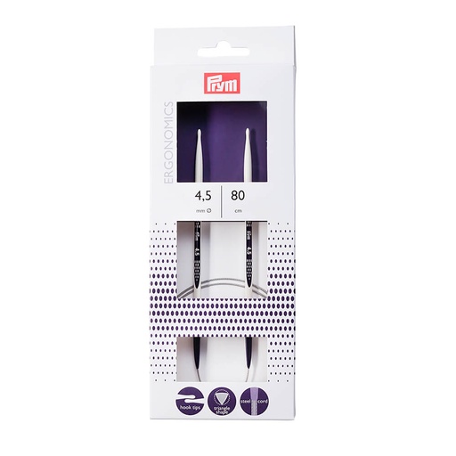 [215805] Prym Ergonomics rondbreinaalden 80cm 4.50mm - 