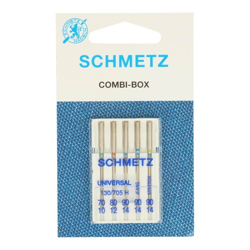 Schmetz Combi box universeel-stretch-jeans 5 naalden 