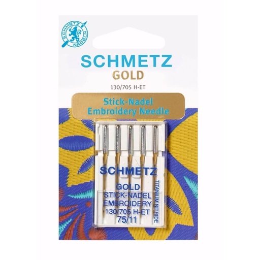 Schmetz Gold borduren 5 naalden 75-11 