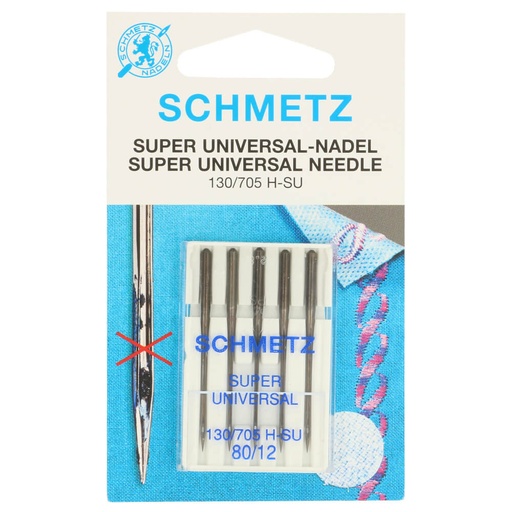 Schmetz Super universeel 5 naalden 80-12 
