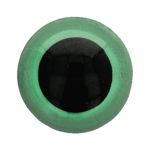 [5633-08-525] Dierenogen tweekleurig 8mm  (groen)