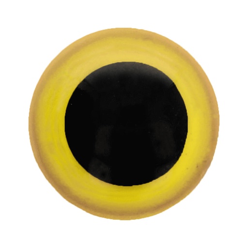 [5633-08-645] Dierenogen tweekleurig 8mm  (geel)