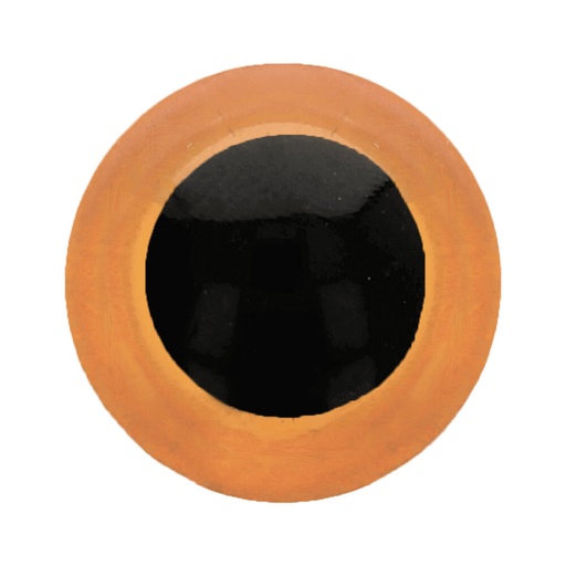 [5633-08-693] Dierenogen tweekleurig 8mm  (oranje)