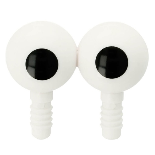 [5635-20-009] Dubbele ogen paar 20mm - (wit) - 10st