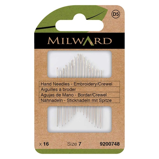 [MG9200748] Milward Crewelnaalden staal nr.7 - 16st
